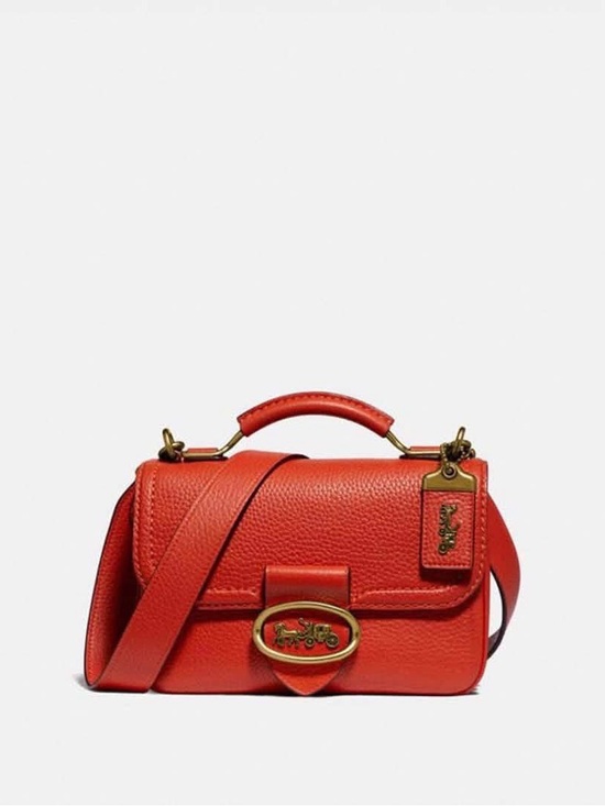 Handbags - Coach Riley Top Handle 22 in Mango